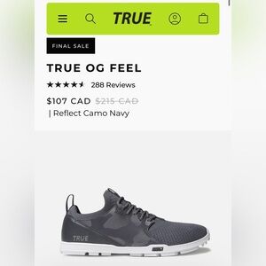 NEW True OG Feel Camo Navy Golf Shoes ⛳️ Sz 12